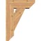 Ekena Millwork Traditional Slat Smooth Bracket w/ Offset Brace, Western Red Cedar, 7 1/2"W x 20"D x 28"H BKT0806X20X28TRA06SWR - alternate 4